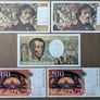 FRANCE - Set of 5 Banknotes: 100 200 Francs 1985-1999 P 154 155 159 (XF-AU) Image 2