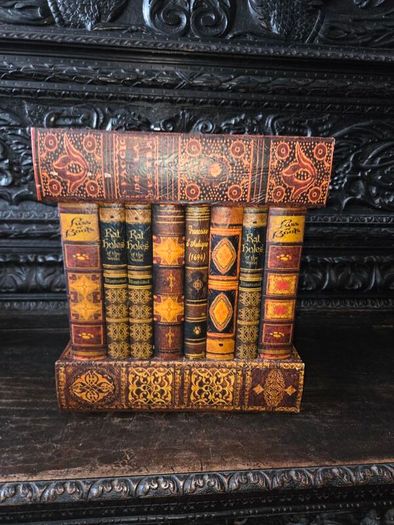 Faux Book Cabinet