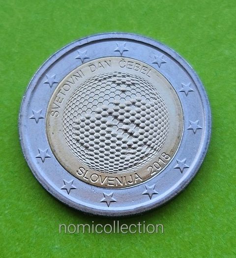 Commemorative Uncirculated 5 x 2 Euro coins.