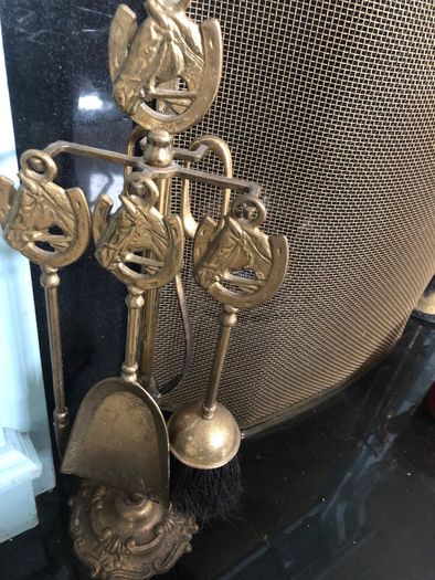 fireplace brass companion set
