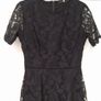 Black lace midi dress Image 8