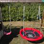 Garden Playhouse with 2 slides and 2 swings and monkey bar Image 4
