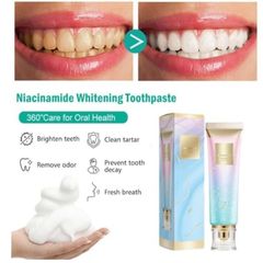 2 x Nicotinamide Dazzle White Toothpaste Postage Included