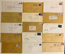 Old Irish envelopes with stamps bundle A