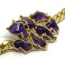 Vintage brutalist amethyst bracelet Image 6