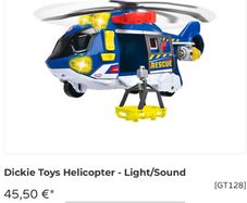 Dickie toys helicopter new in box