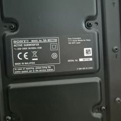 Sony Soundbar and Sub woofer.