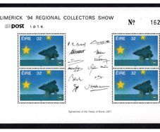 1994 Ireland Limerick Regional Collectors Show Exhibition Souvenir overprint on HP 55 (booklet pane) Mint Never Hinged (MNH)