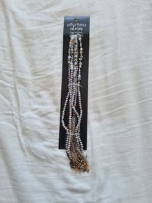 53" Gray Round Bead Wrap Necklace by Hildie & Jo