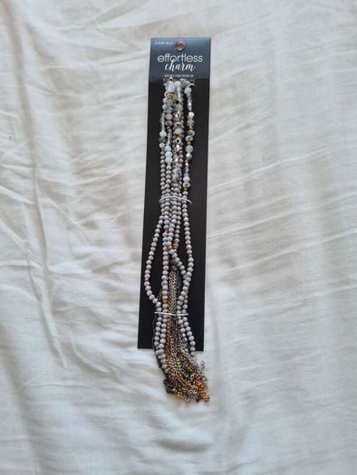 53" Gray Round Bead Wrap Necklace by Hildie & Jo