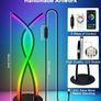 LED Bedside Table lamp, Modern Bedside Light Desk Nightstand Lamp RGBIC Color Changing Dimmable with Remote Music Sync Bluetooth APP Control Night Light for Home Living Bedroom Office Decor Image 6