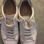 Clarks White Leather Trainers Image 3