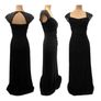 Lauren Ralph Lauren dress midnight blue with open back. Square neck, sequin lace cap sleeves,ruching, open back, concealed side zip closure. In great condition-only worn once. Image 2