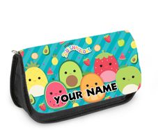 Squishmallows printed Personalised Pencil Case / Make up bag / back to school stationary