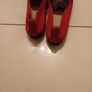 Ladies Red  Slip-On Shoe.  S.5.  New- No Tag. Image 2