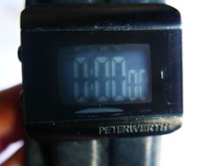 Vintage Mens Peter Werth Digital Watch Leather Strap