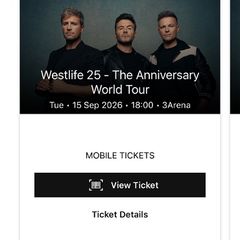 Westlife tickets