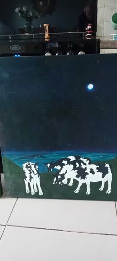 Pair Of Large Original Oil On Canvas Paintings