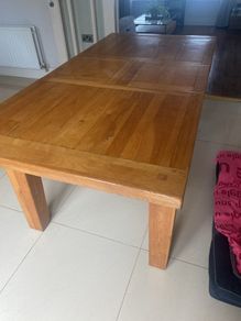 Solid wood table