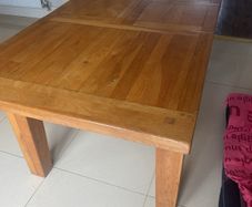 Solid wood table