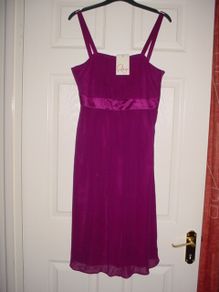 BNWT - HALF PRICE - Size: 10 - A Beautiful Dress from Rouge - 100% Silk Fully Lined - Hidden Zip Side Opening.