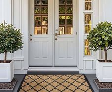 Outdoor Mats for Front Door,80x120cm Heavy Duty Front Door Mat Outside Non Slip Washable,Entrance Door Mats,Waterproof Rubber Back Door Mat