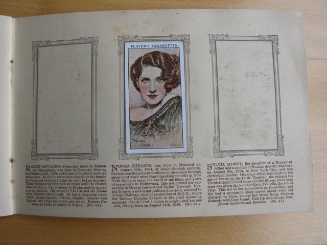 John Player & Sons - An Album Of Film Stars
