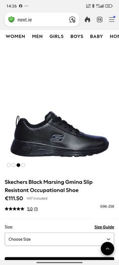 sketchers non slip work shoe