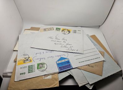 Stamps Mixed Lot on Envelopes See Pictures