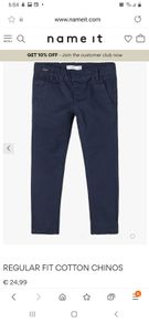 Boys name it chinos BNWOT 3-4 years