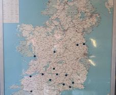 Map of Ireland vintage