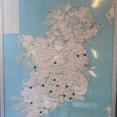 Map of Ireland vintage