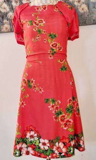 Oasis Trailing Rose Placement Skater Dress S16/42