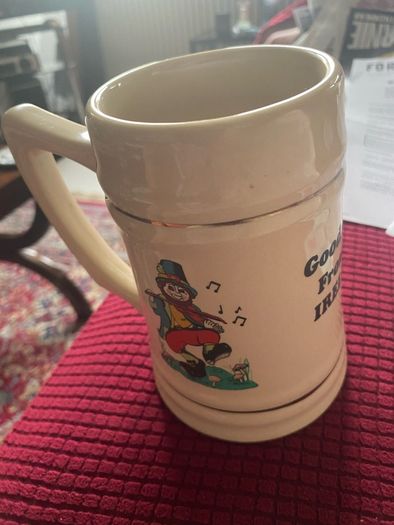 'Good Luck From Ireland' Ceramic Tankard