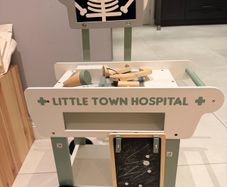 Little town wooden hospital