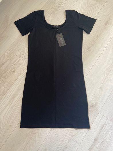 BNWT Savida Black Scoop Neck Mini Dress Size 12