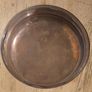 2 Antique Copper Serving Dishes Oval & Round Image 2