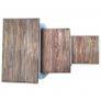 Nesting Table Set 3 Pieces Solid Reclaimed Wood Image 7