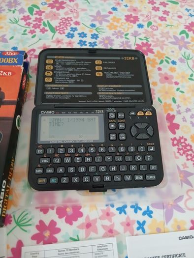 Vintage casio digital diary