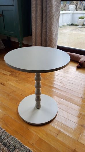 Cream Side Table