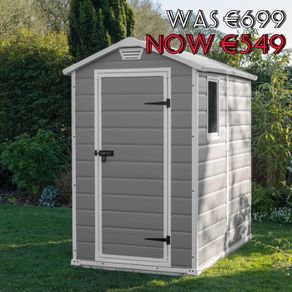 4 ft. W x 6 ft. D Apex Outdoor Garden Shed (FREE SHIPPING)