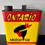 1950's Ontario Motor Oil Can. Image 2