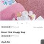 Shaggy Rug - Blush pink Image 2