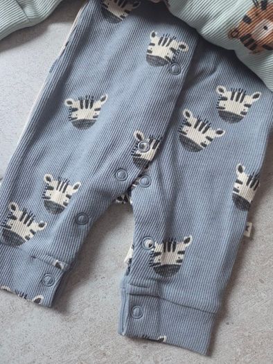 First Size (Newborn), With Tags 4 Next Animal Print Sleepsuits