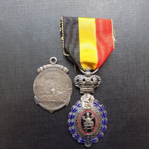 Belgium.Two Civilian medals.