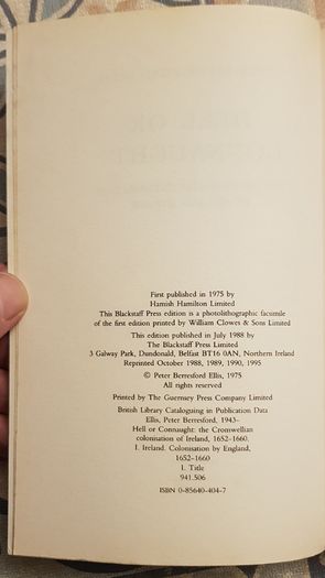 Hell Or Connaught: The Cromwellian Colonisation Of Ireland 1652-1660 by Peter Berresford Ellis