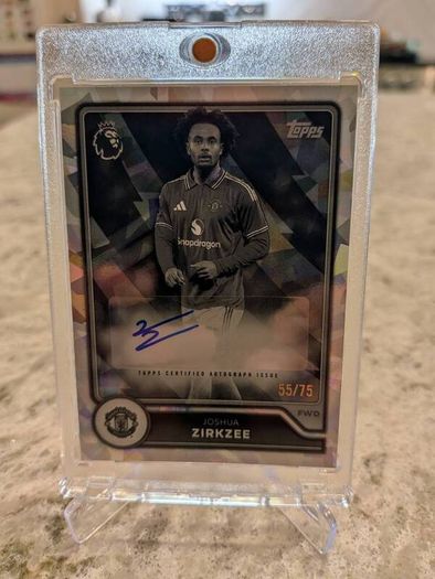 Joshua Zirkzee Man Utd Topps Premier League 26/27 /75 auto