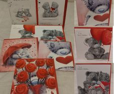 Me To You Tatty Teddy Carte Blanche valentine,s cards x 18