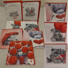 Me To You Tatty Teddy Carte Blanche valentine,s cards x 18