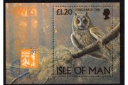 1997 Isle of Man Owls (Long-eagled Owls) Commemorative Stamp Miniature Sheet Mint Never Hinged (MNH)